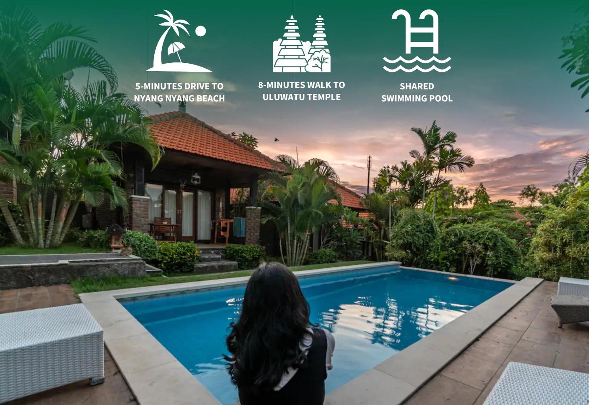 Ferienwohnung Kubu Nyang Nyang Uluwatu By Bukit Vista Exterior foto